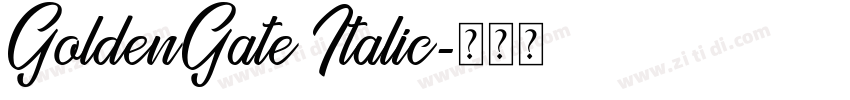 GoldenGate Italic字体转换
